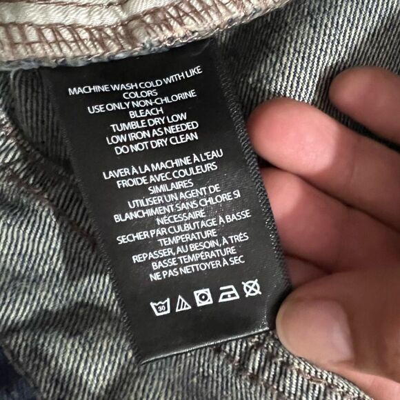 BDG Urban Outfitters A-Line Cutoff Raw Hem Women's Mid-Rise Jean Shorts Size 25 - Picture 12 of 13